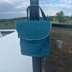 Thirty One Teal backpack bag purse several departments Vary You quilted